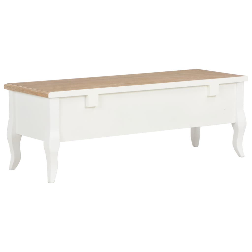 Móvel de TV 100x35x35 cm madeira branco