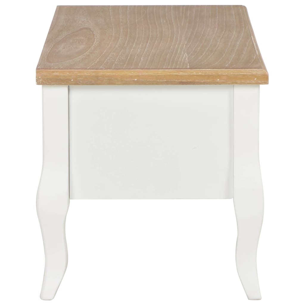 Móvel de TV 100x35x35 cm madeira branco