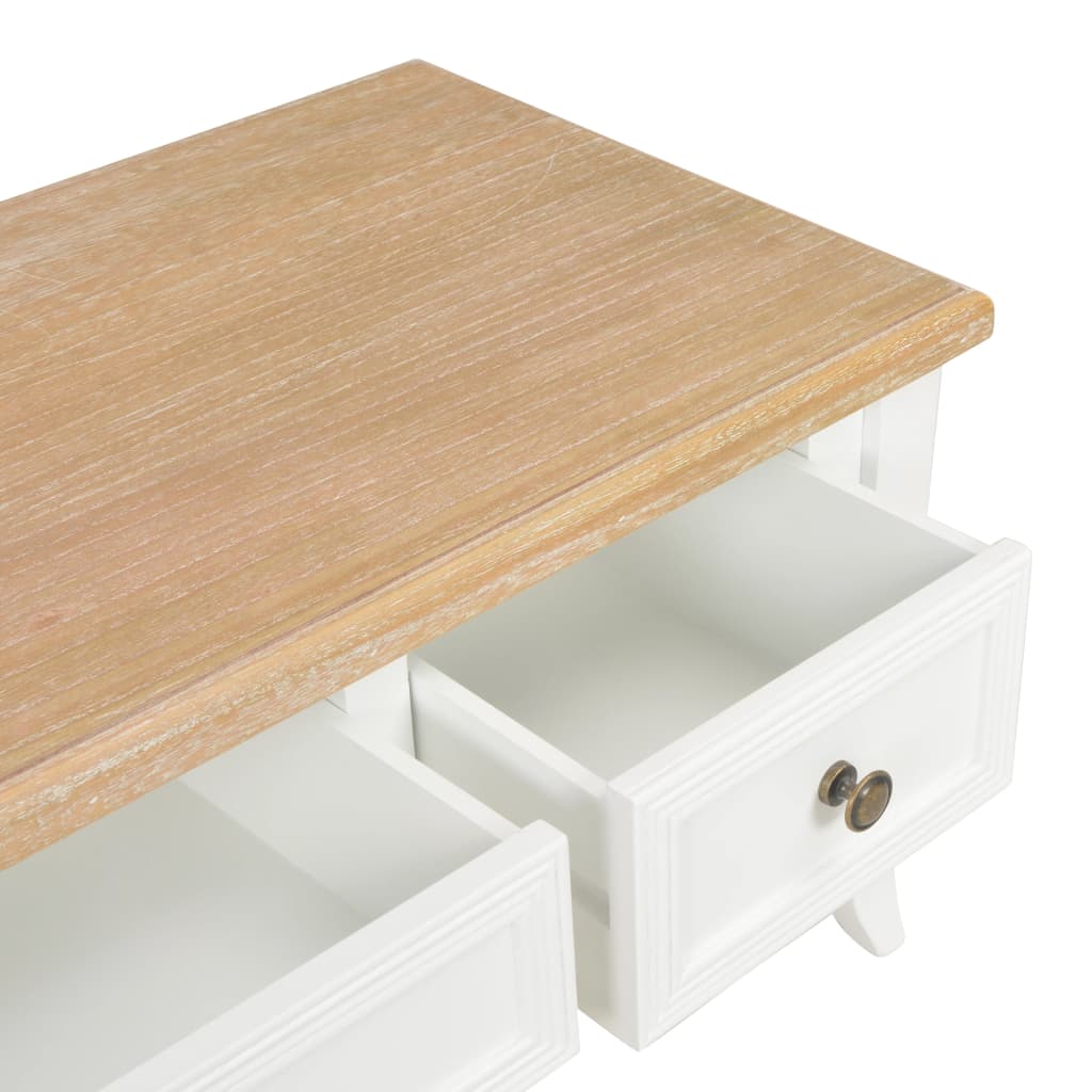 Móvel de TV 100x35x35 cm madeira branco