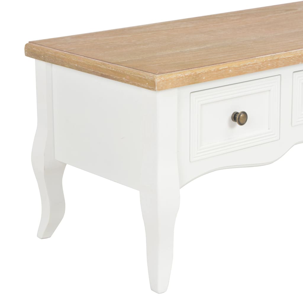 Móvel de TV 100x35x35 cm madeira branco