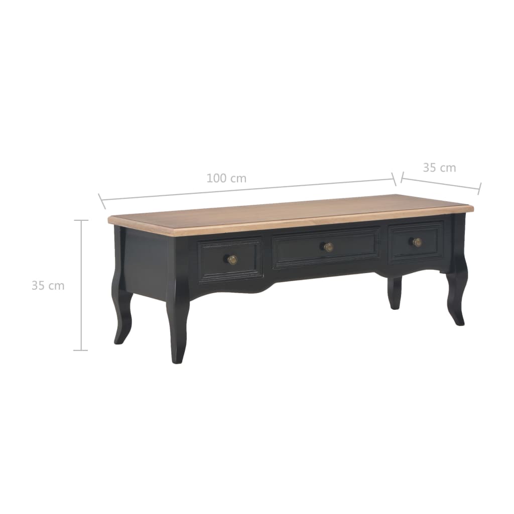 Móvel de TV 100x35x35 cm madeira branco