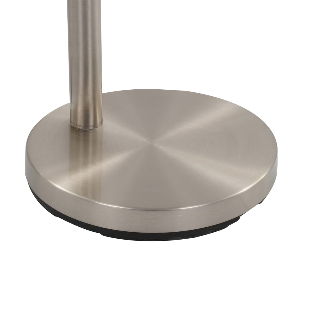 Candeeiro de pé alto 200 cm 5 x E14 prateado