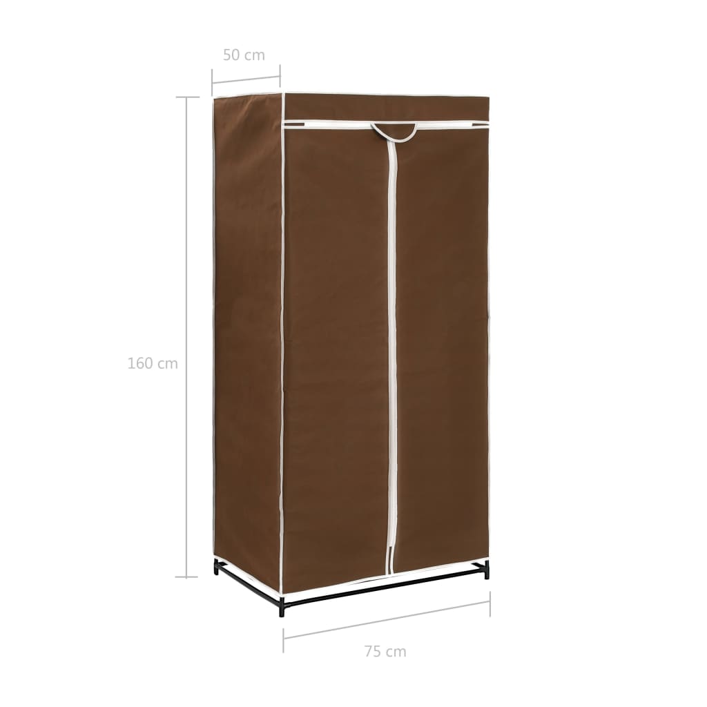 Roupeiros 2 pcs 75x50x160 cm cinzento