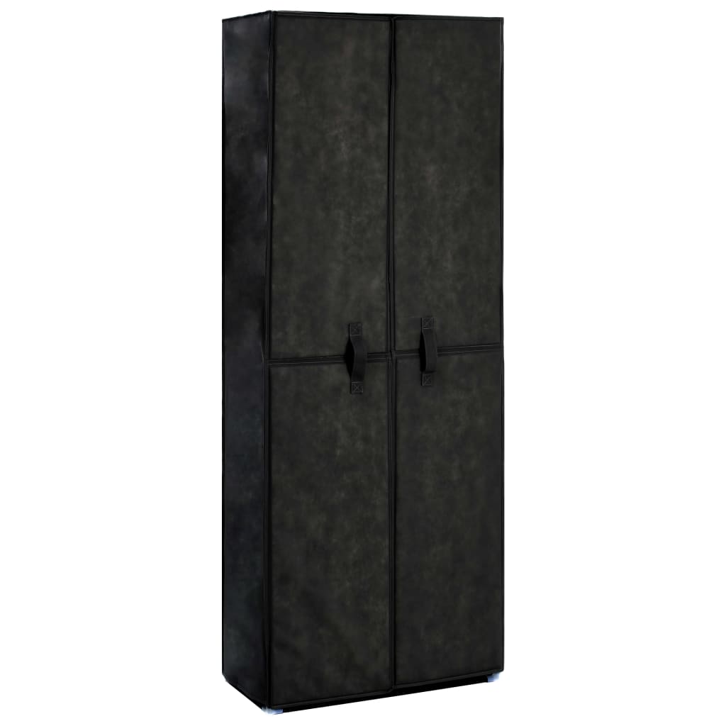 Sapateira 60x30x166 cm tecido preto