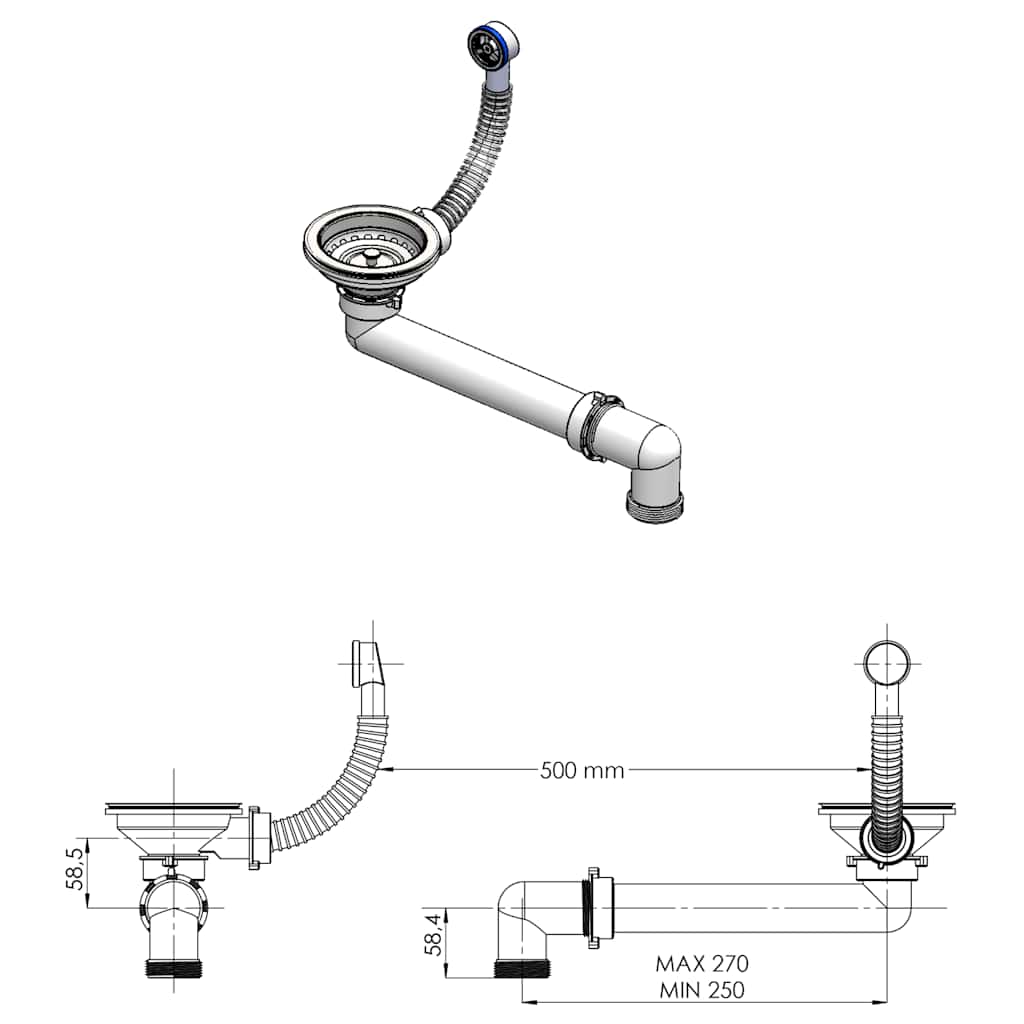 Lava-louça com 1 cuba granito bege