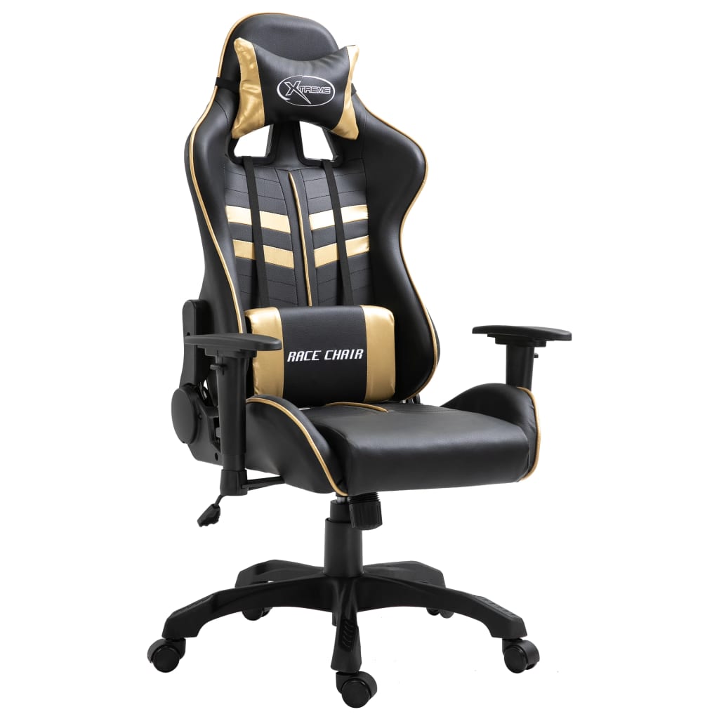 Cadeira de gaming couro artificial azul