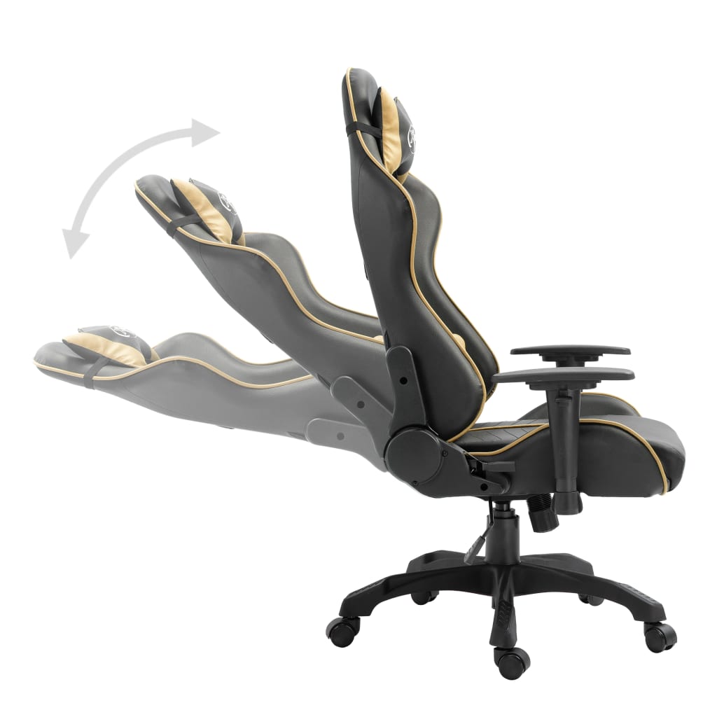 Cadeira de gaming couro artificial azul