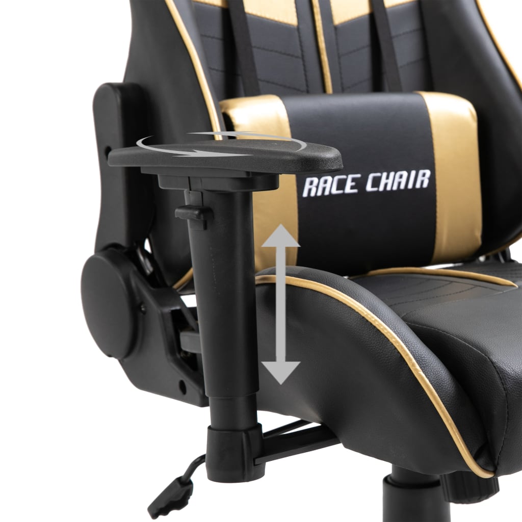 Cadeira de gaming couro artificial azul