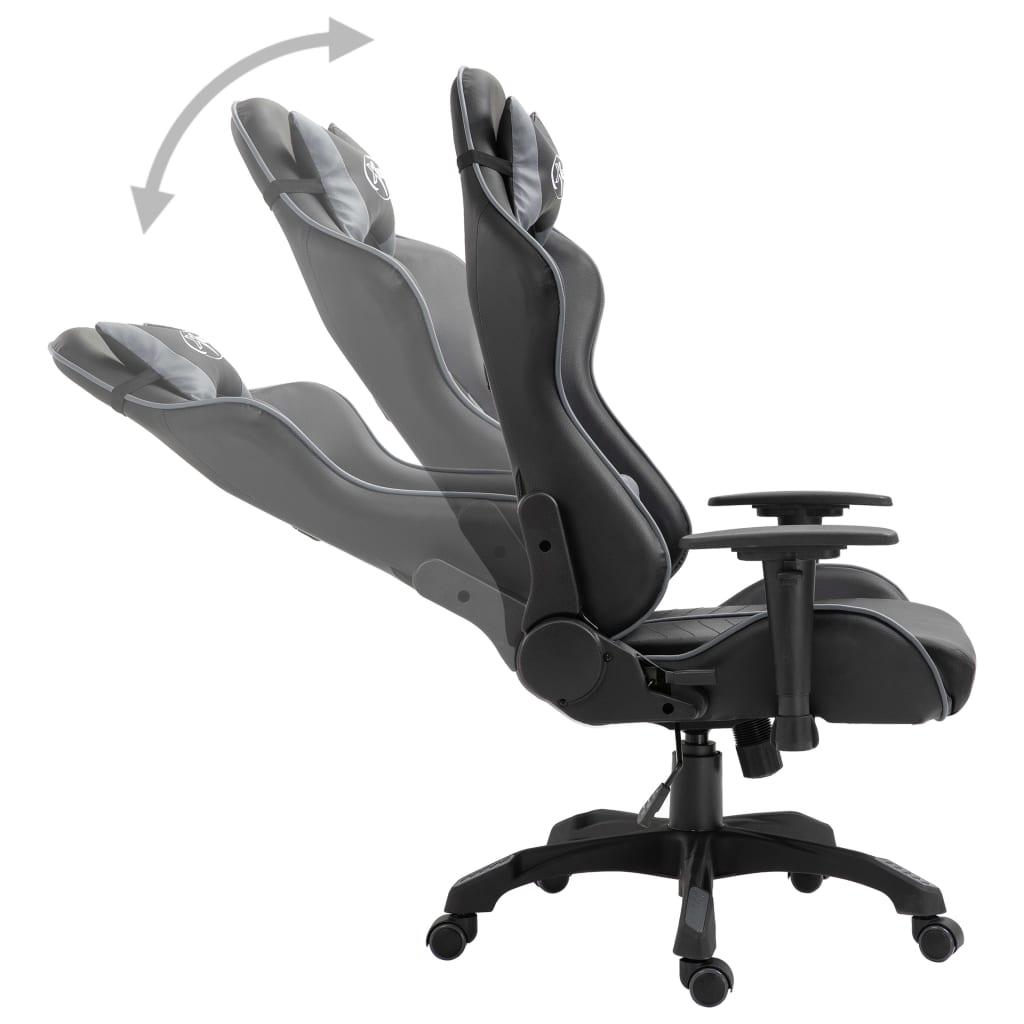 Cadeira de gaming couro artificial azul