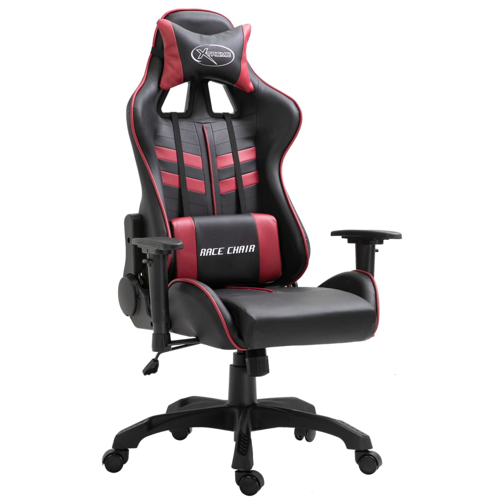 Cadeira de gaming couro artificial azul