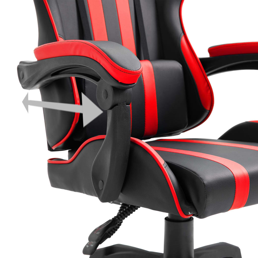 Cadeira de gaming couro artificial cinzento