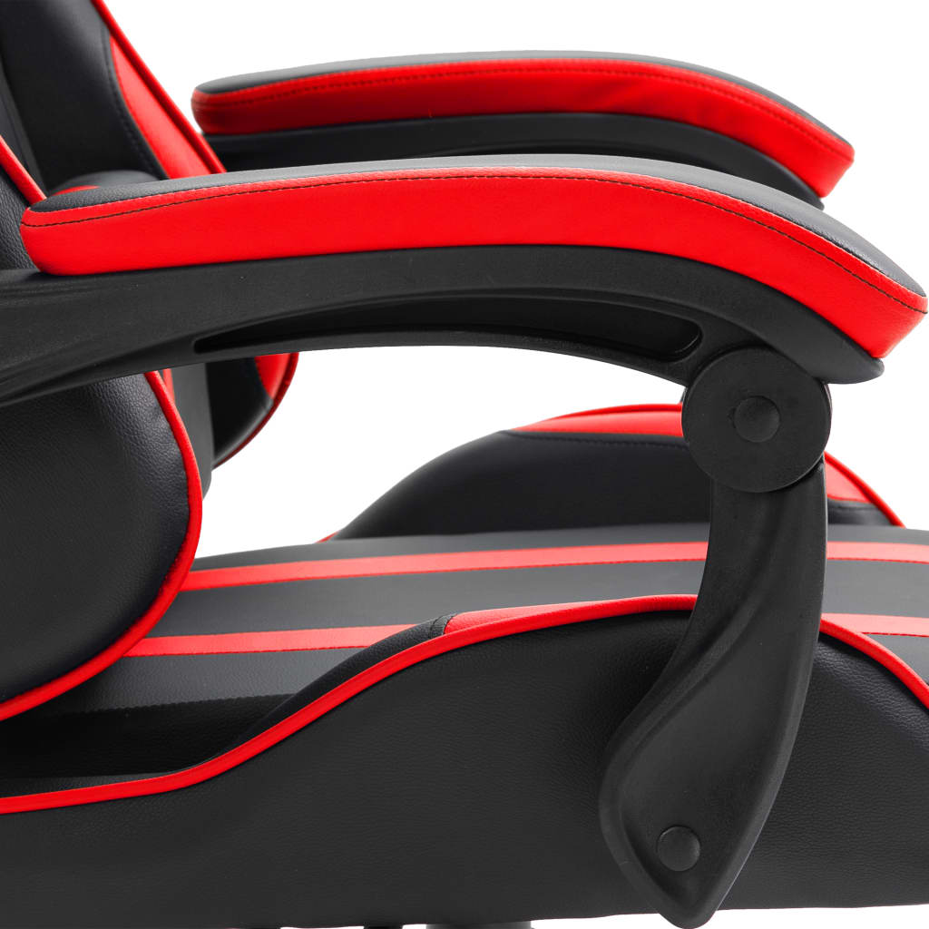 Cadeira de gaming couro artificial cinzento