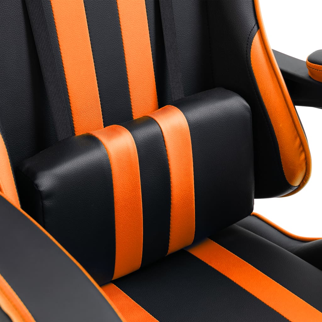 Cadeira de gaming couro artificial cinzento