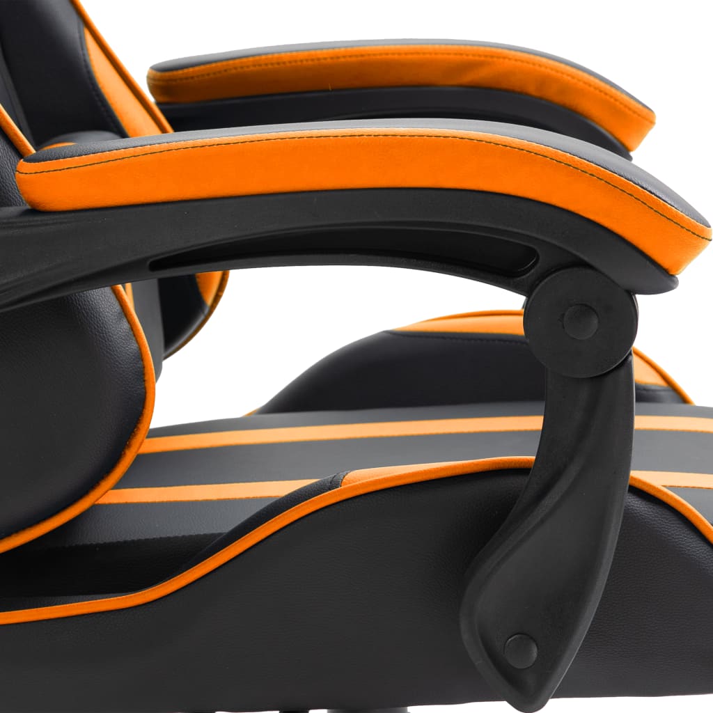 Cadeira de gaming couro artificial cinzento