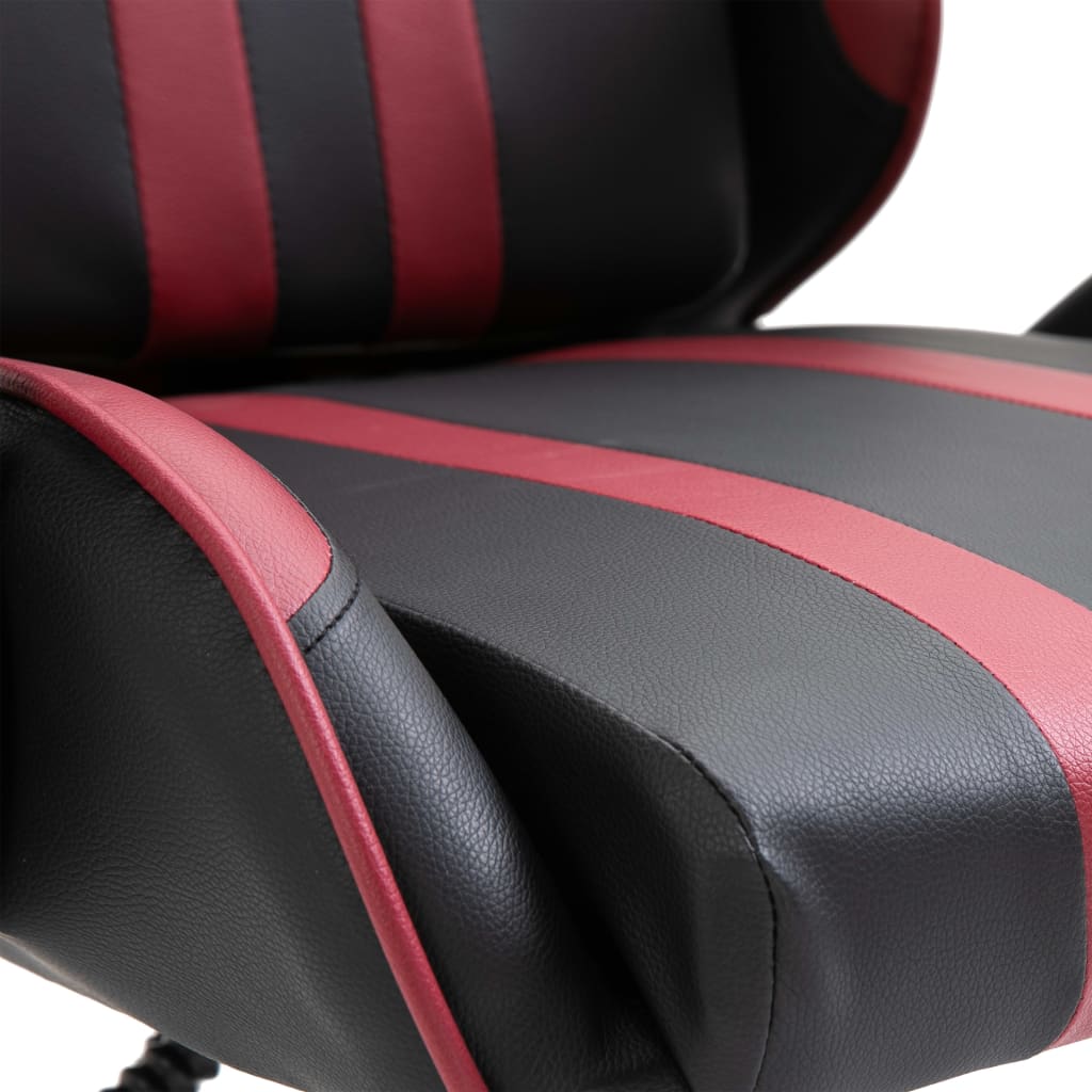 Cadeira de gaming couro artificial cinzento