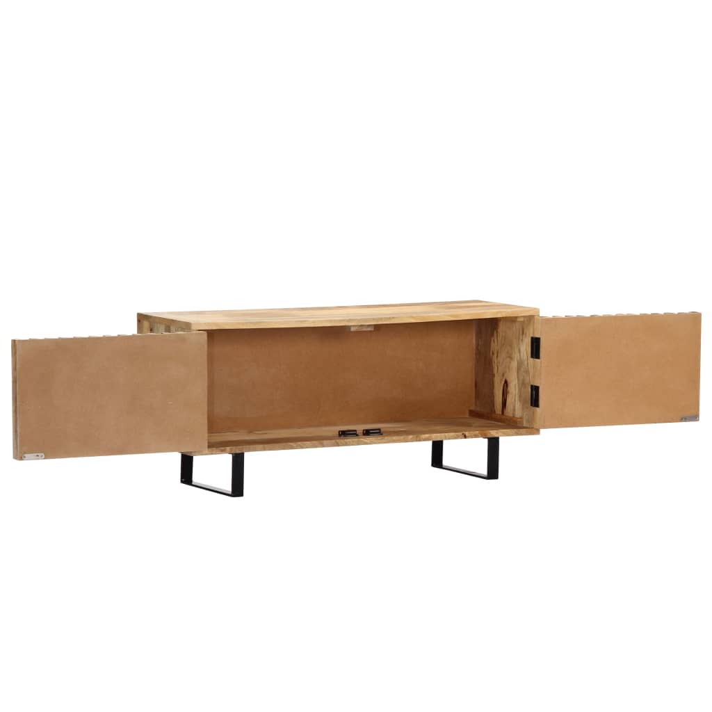 Móvel de TV 90x30x40 cm madeira de mangueira maciça