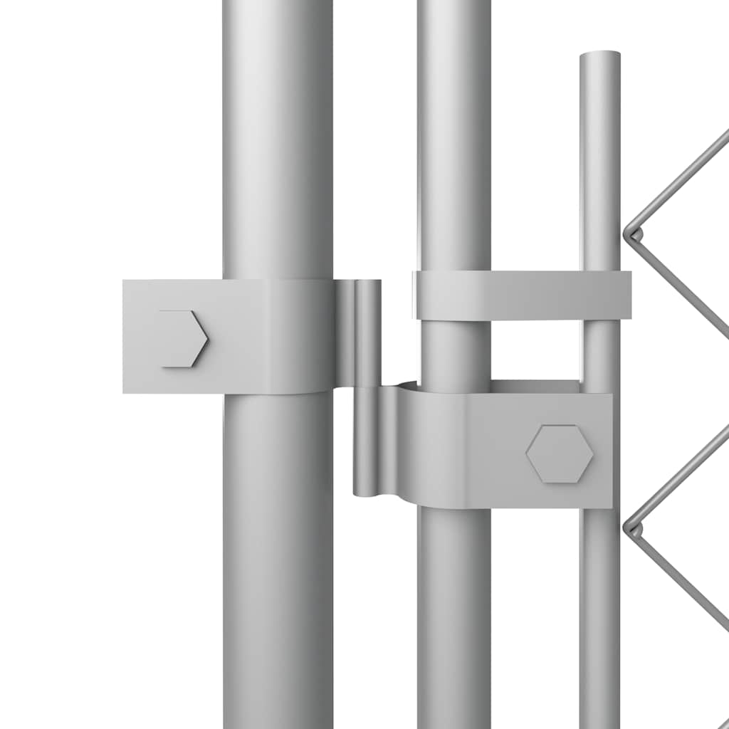 Canil de exterior com telhado 7,6x3,8x2,3 m