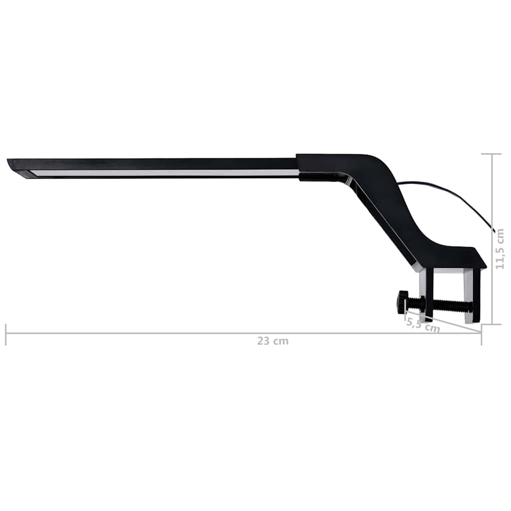 Lâmpada de aquário LED com braçadeira 25-45 cm azul e branco