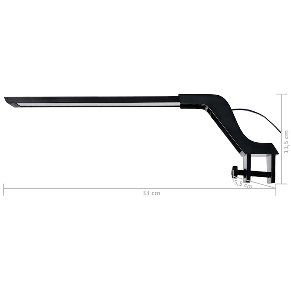 Lâmpada de aquário LED com braçadeira 35-55 cm azul e branco
