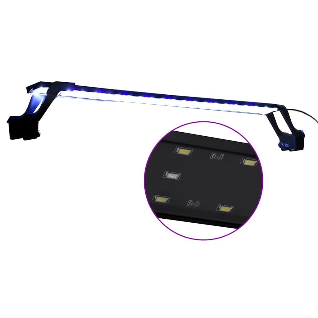 Lâmpada de aquário LED com braçadeiras 75-90 cm azul e branco