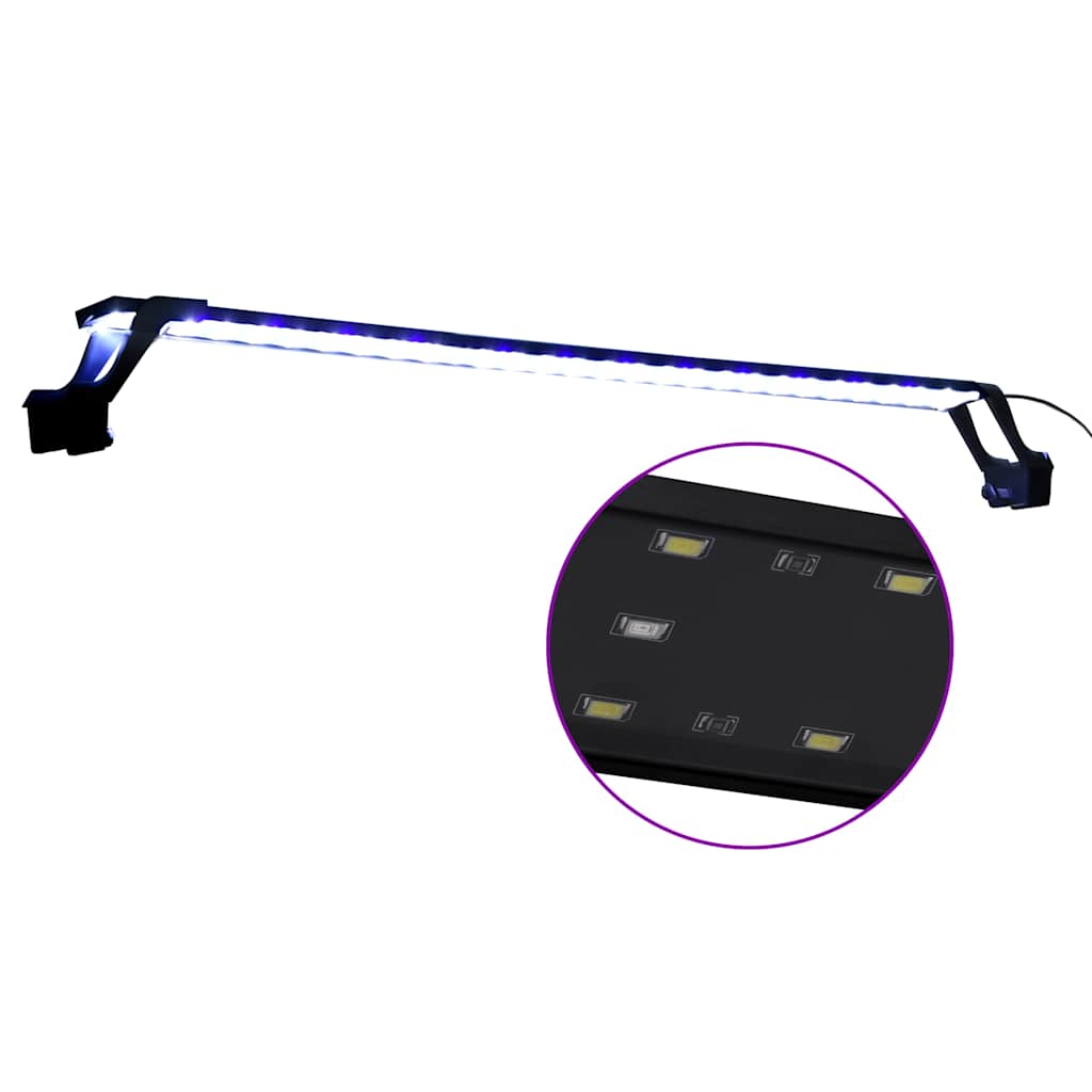 Lâmpada de aquário LED com braçadeiras 90-105 cm azul e branco