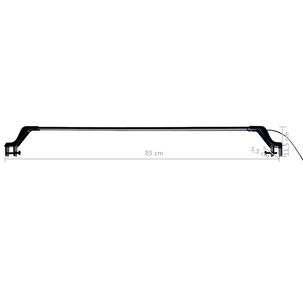 Lâmpada de aquário LED com braçadeiras 90-105 cm azul e branco