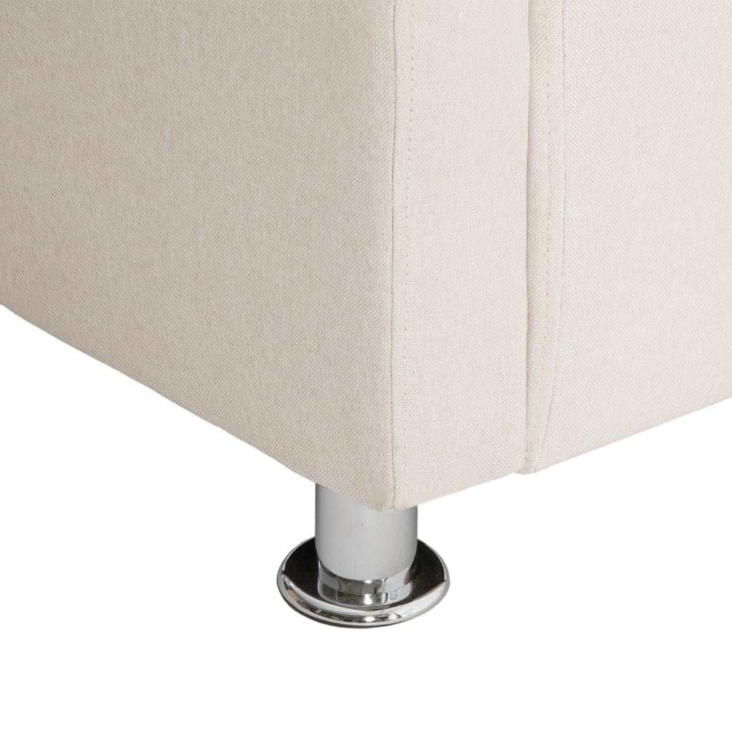 Poltrona em forma de cubo tecido creme