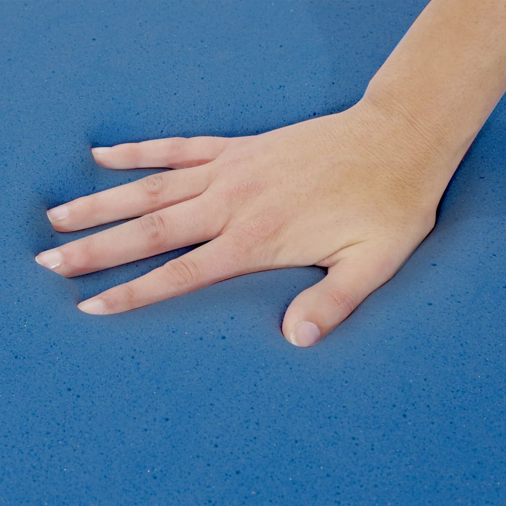 Colchão 100x200 cm espuma viscoelástica c/ memória 18 cm H2