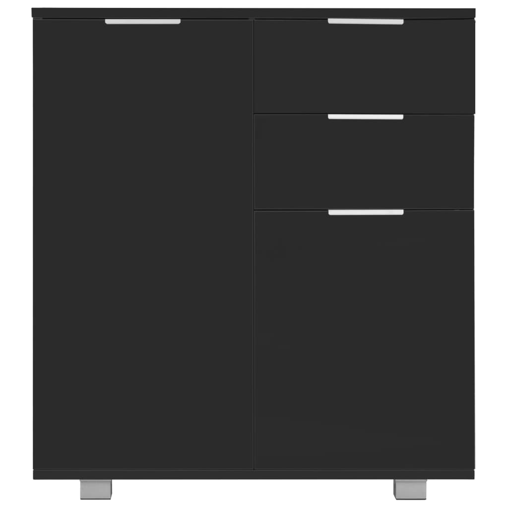 Aparador em contraplacado 71x35x80 cm branco brilhante
