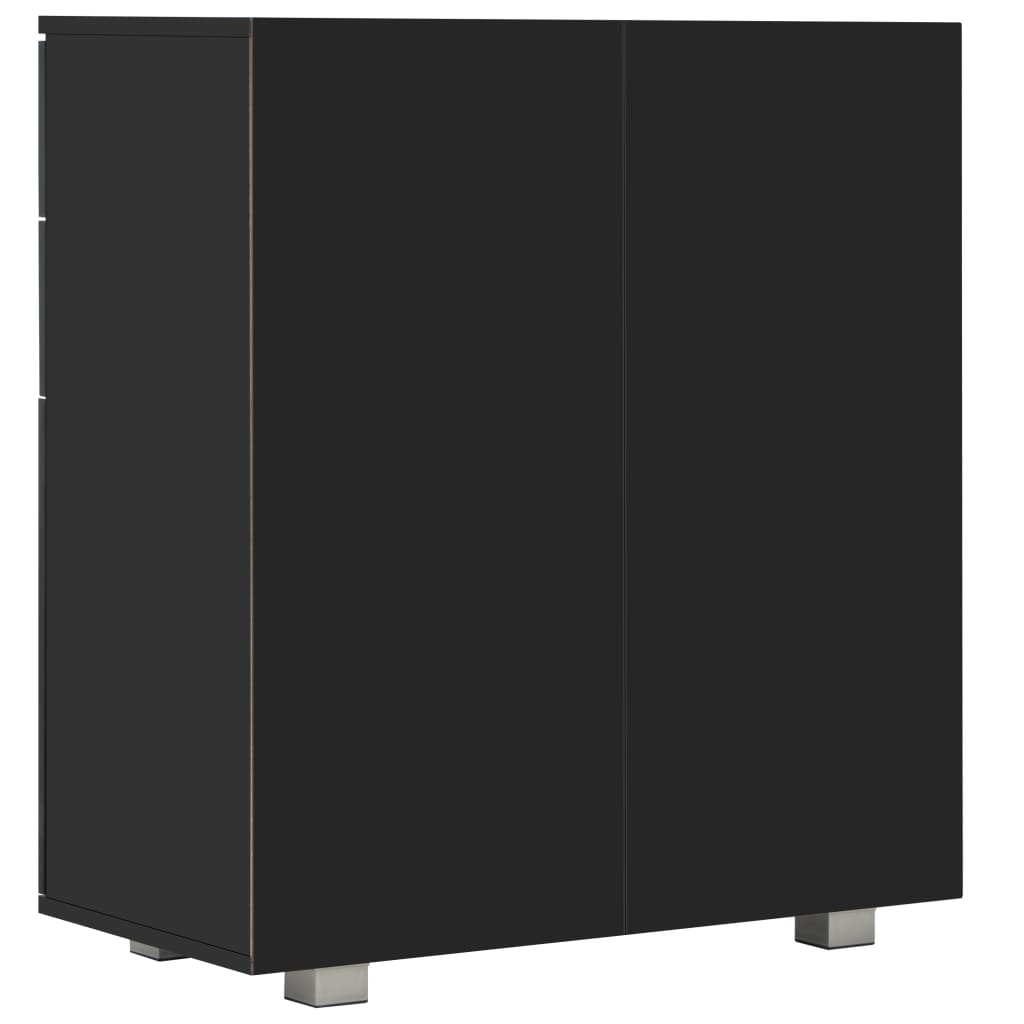 Aparador em contraplacado 71x35x80 cm branco brilhante