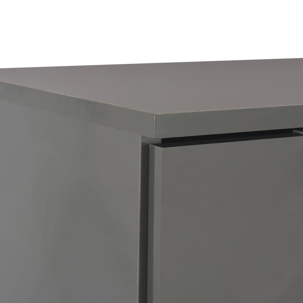 Aparador em contraplacado 71x35x80 cm branco brilhante