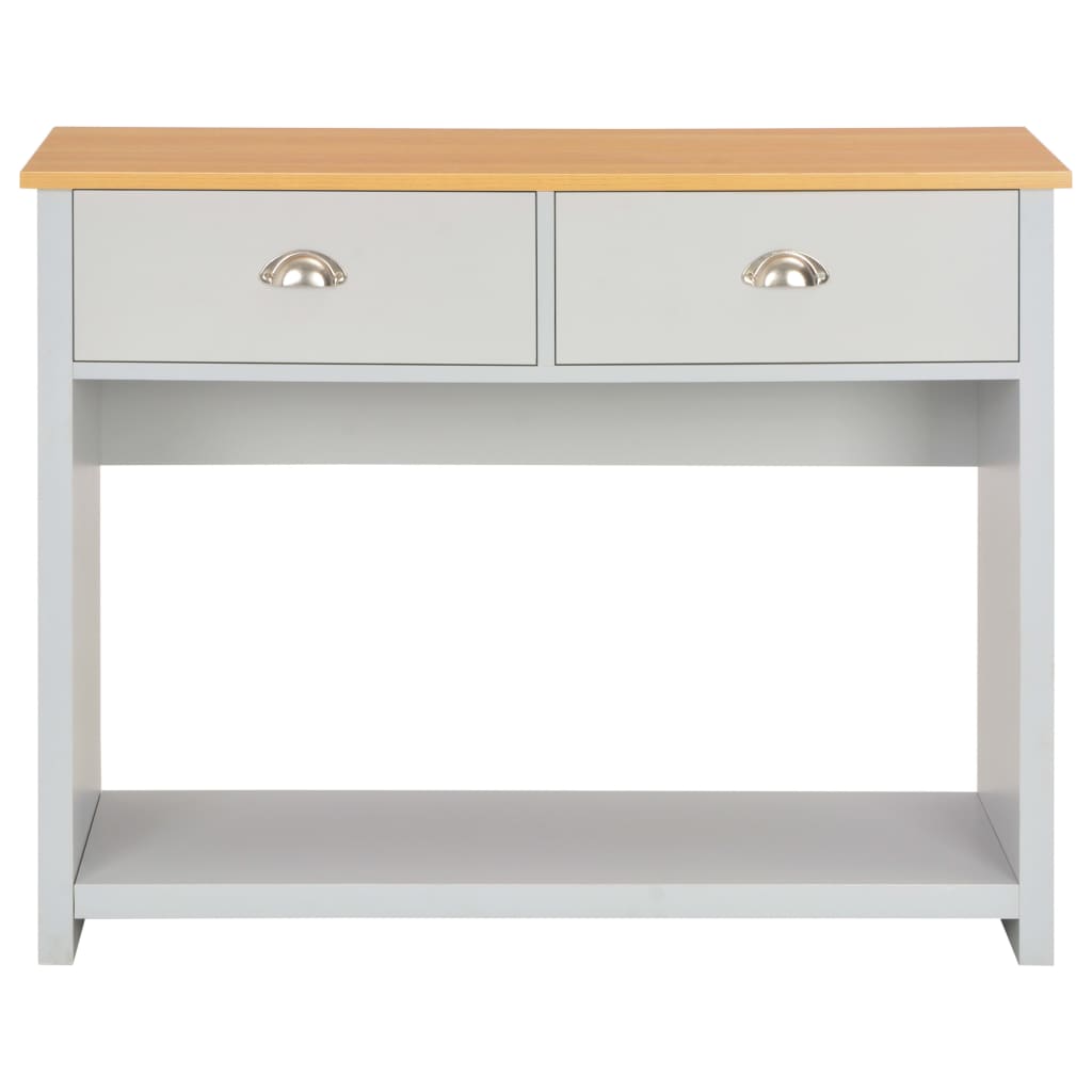 Mesa consola 97x35x76 cm cinzento