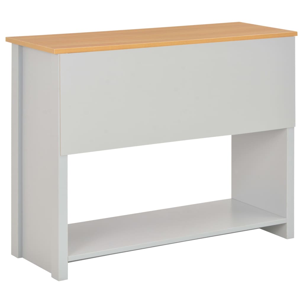 Mesa consola 97x35x76 cm cinzento