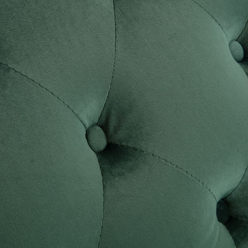 Chaise longue em veludo azul