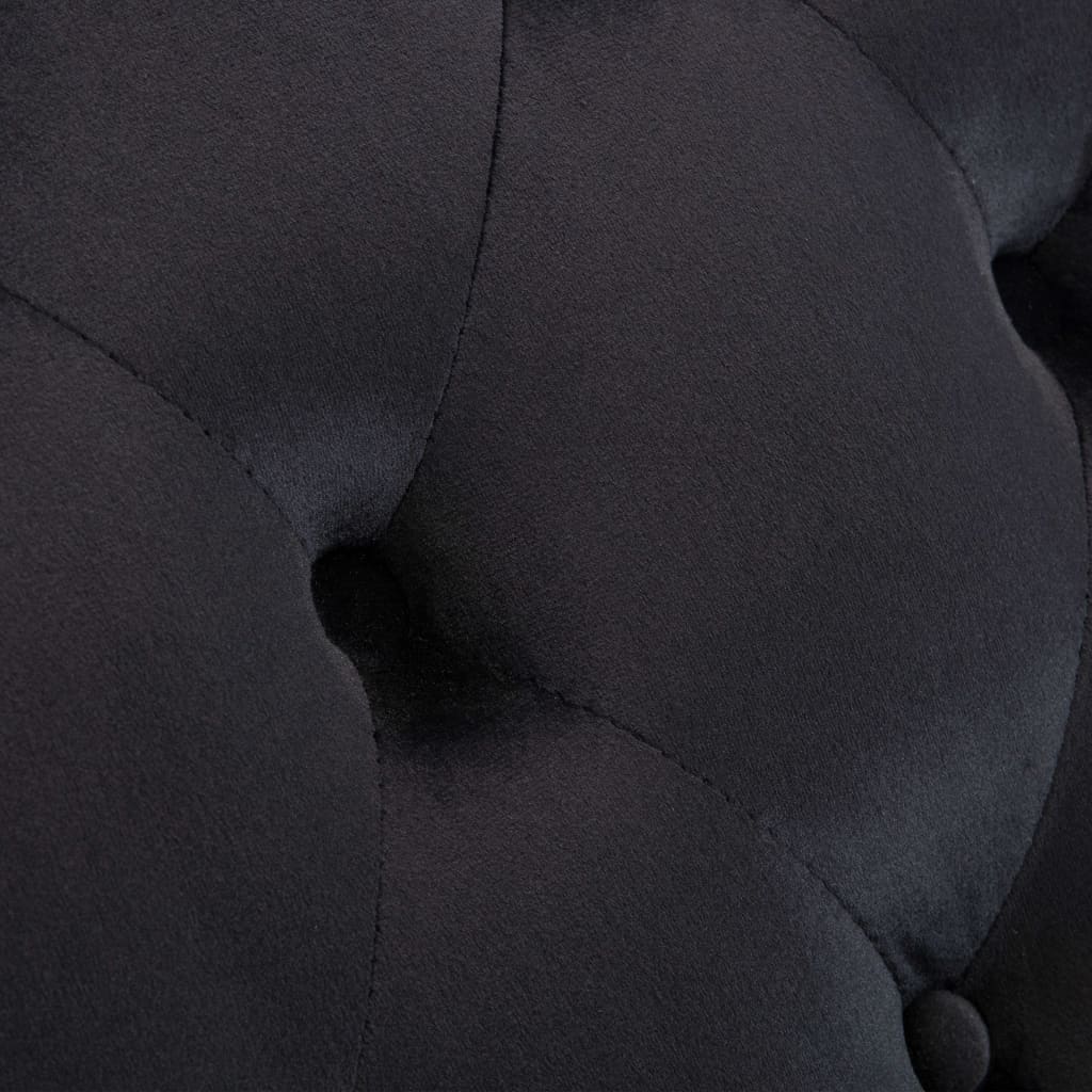 Chaise longue em veludo azul