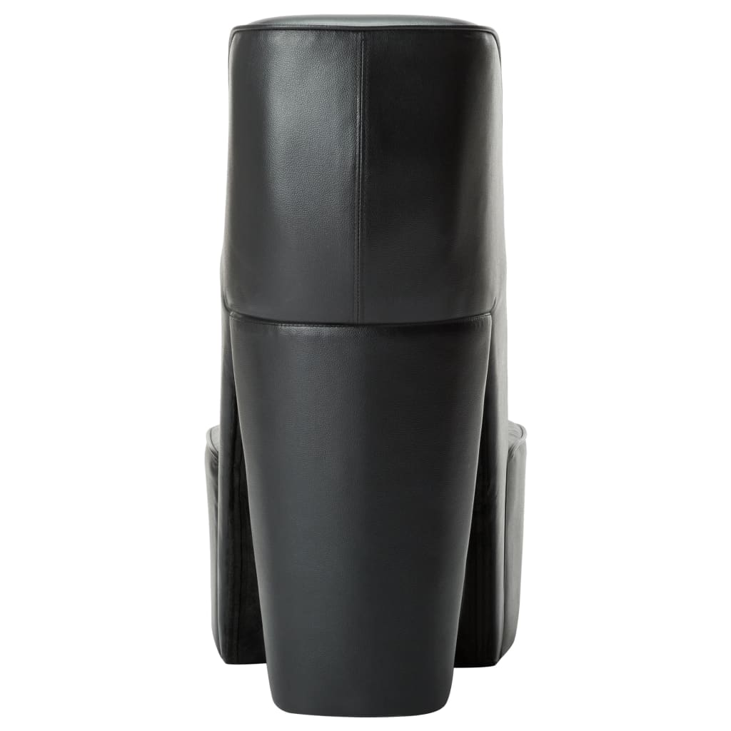 Cadeira estilo sapato de salto alto couro artificial branco