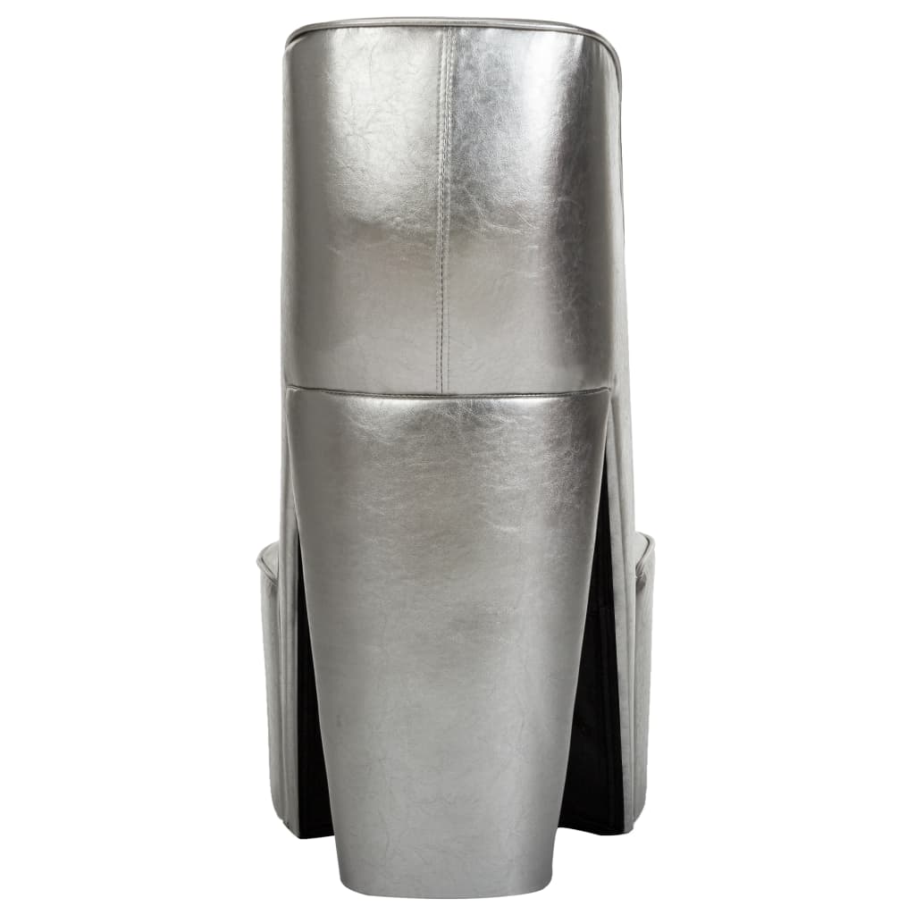 Cadeira estilo sapato de salto alto couro artificial branco