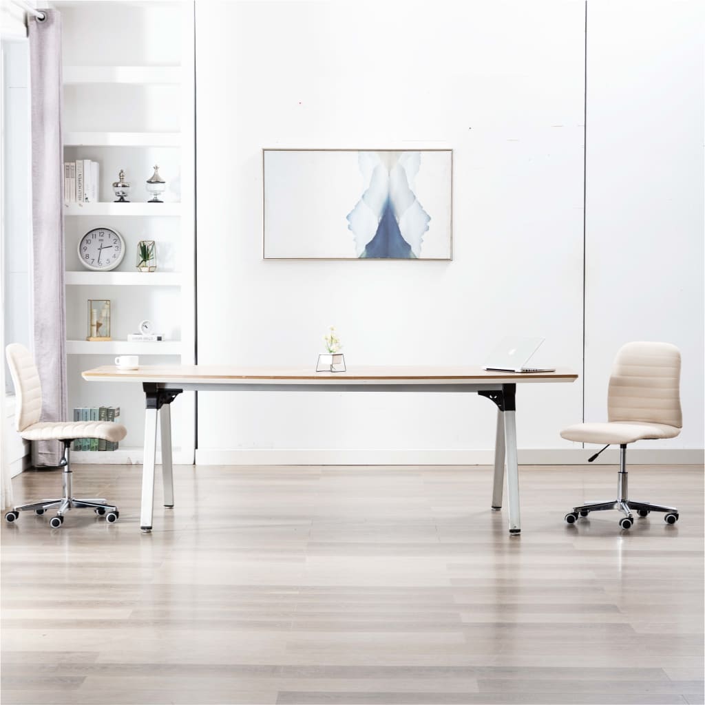 Cadeiras de jantar 2 pcs tecido azul