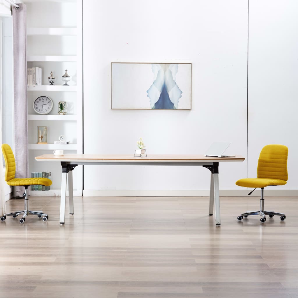 Cadeiras de jantar 2 pcs tecido azul