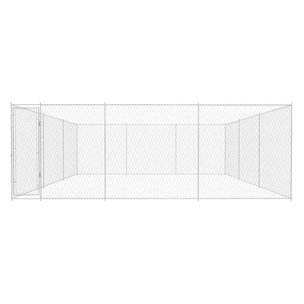 Canil de exterior em aço galvanizado 570x570x185 cm