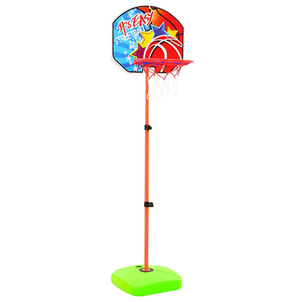 Conjunto de tabela e bola de basquetebol infantil