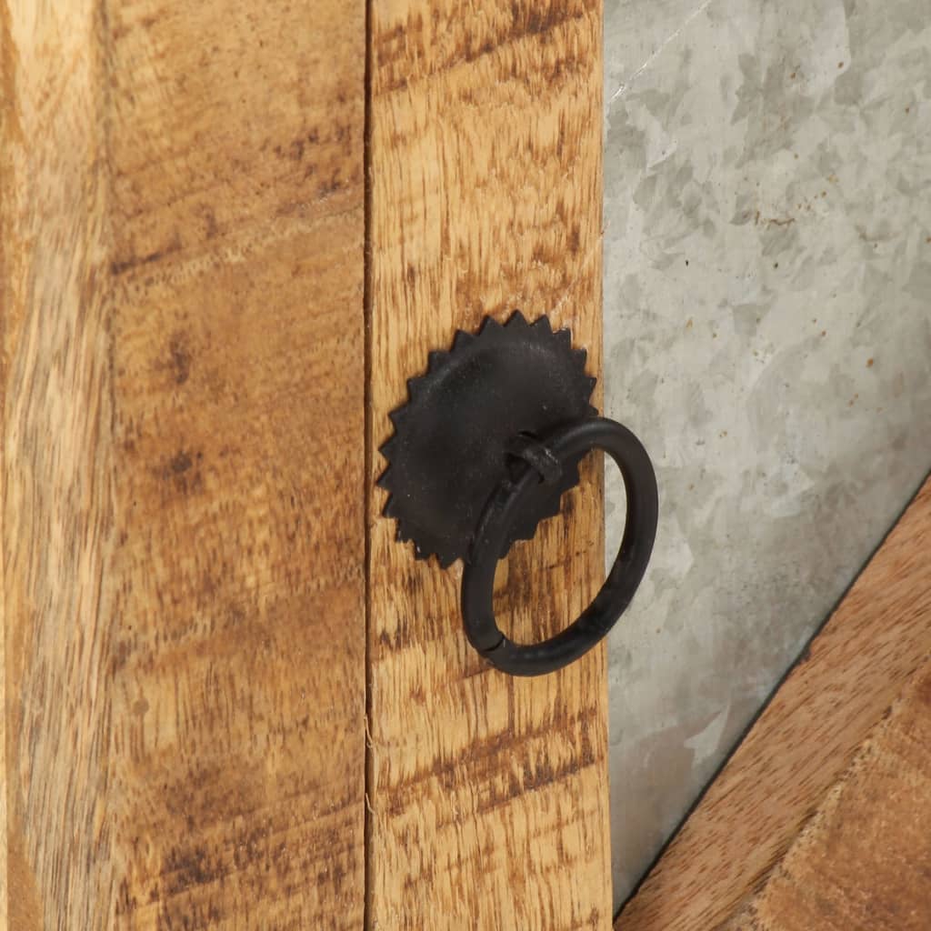 Mesa de cabeceira 40x30x50 cm madeira de mangueira maciça