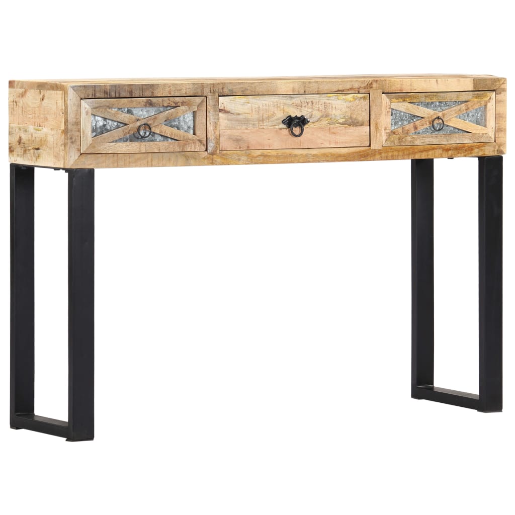 Mesa consola 110x30x76 cm madeira de mangueira maciça