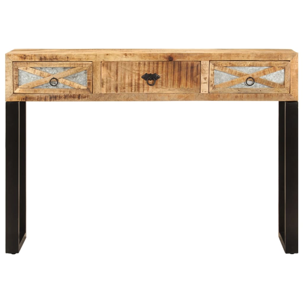 Mesa consola 110x30x76 cm madeira de mangueira maciça