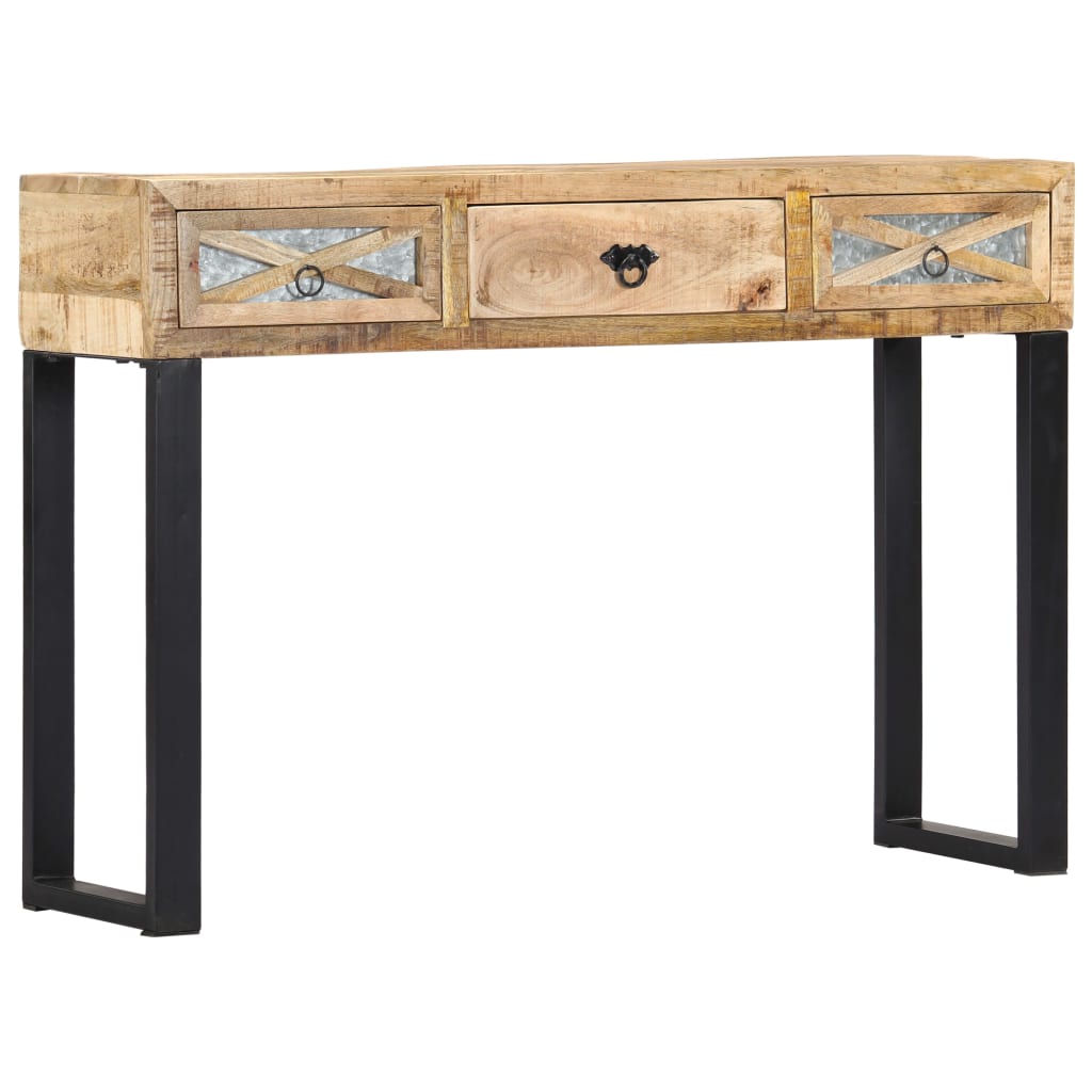 Mesa consola 110x30x76 cm madeira de mangueira maciça