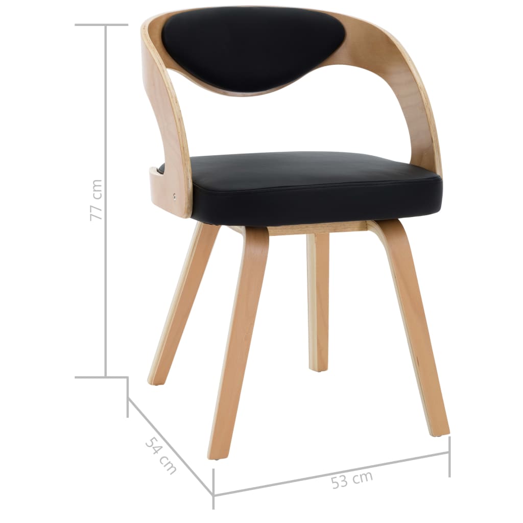 Cadeiras jantar 2 pcs madeira curvada e tecido cinzento-escuro