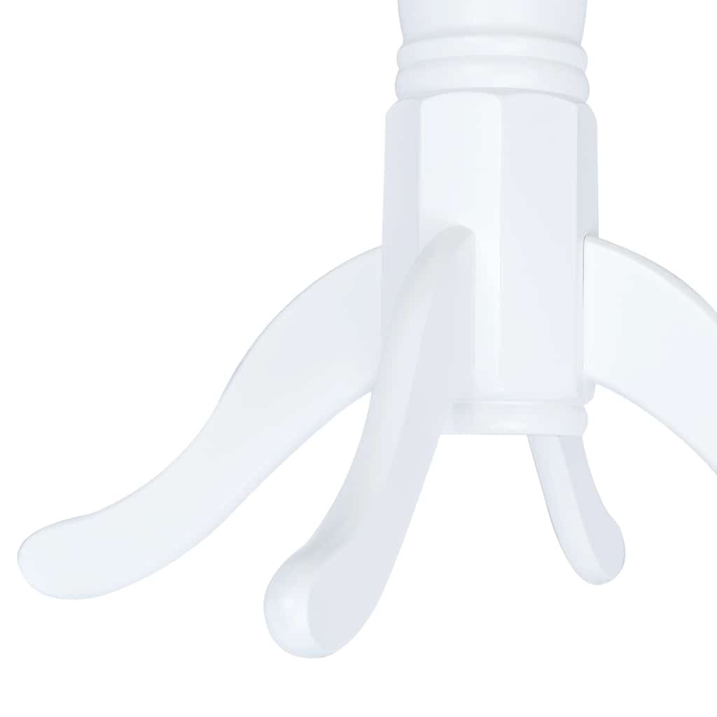 5pcs conjunto jantar madeira seringueira maciça branco castanho