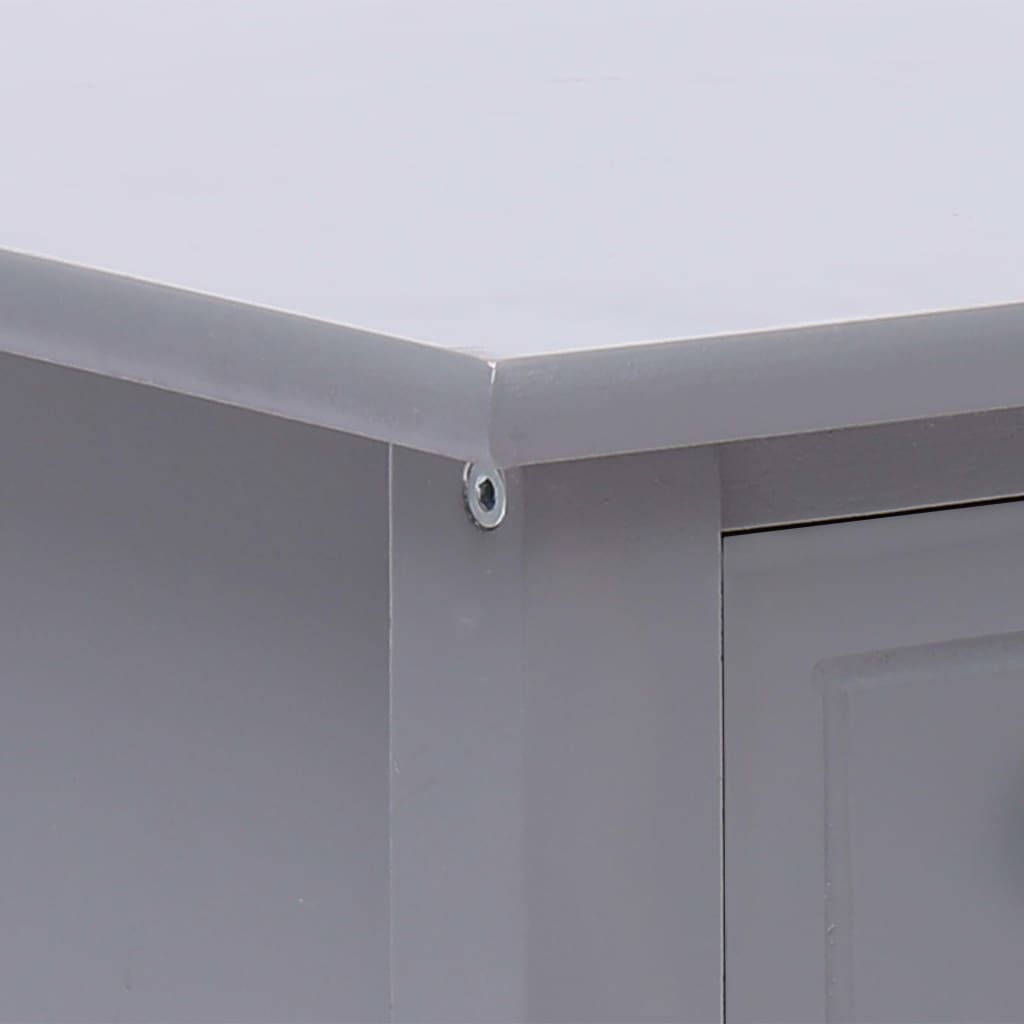 Mesa de apoio 40x40x40 cm madeira de paulownia branco