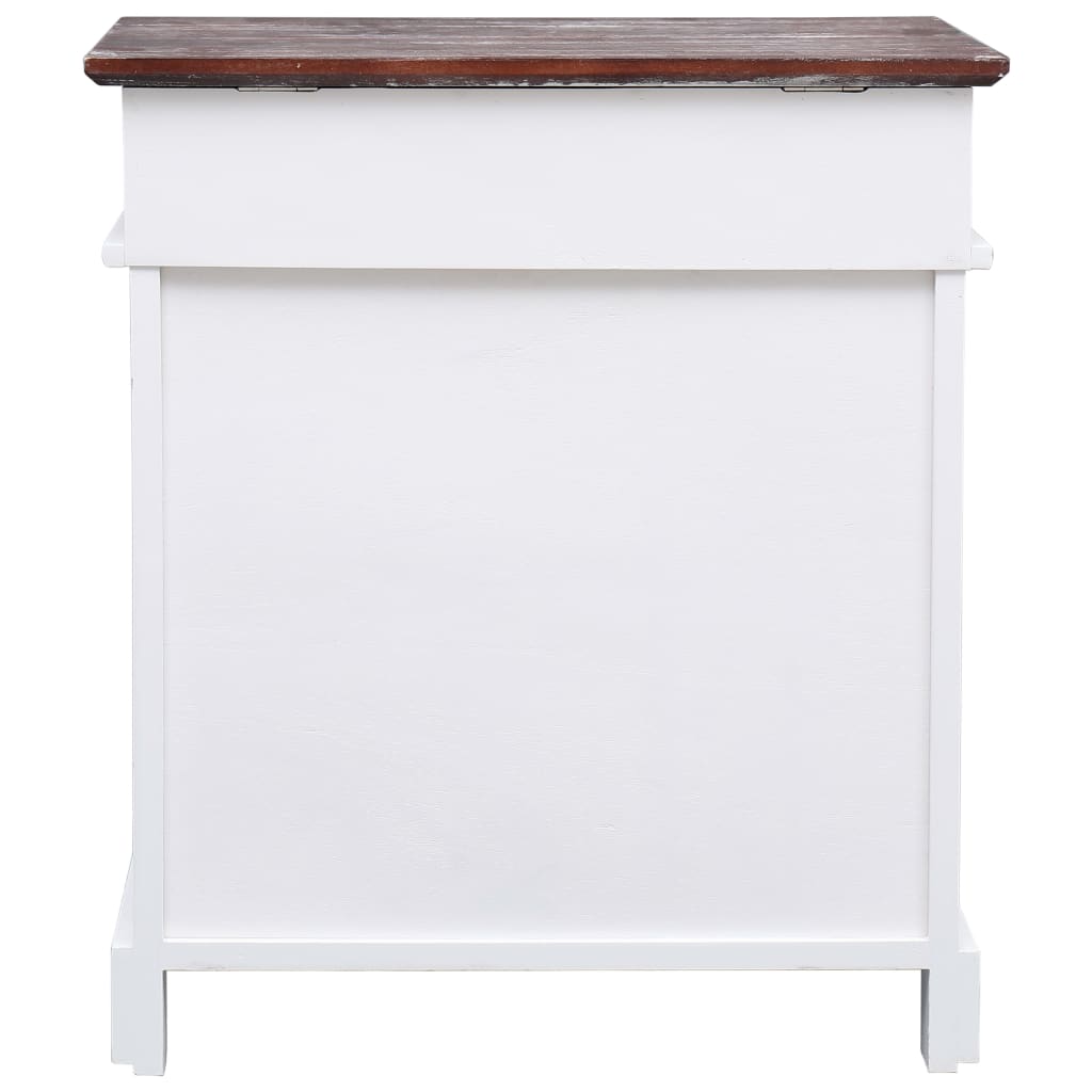 Sapateira 50x28x58 cm madeira de paulownia branco