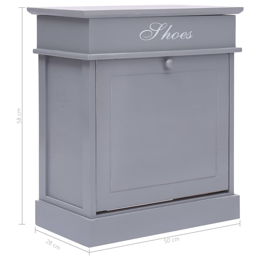 Sapateira 50x28x58 cm madeira de paulownia branco